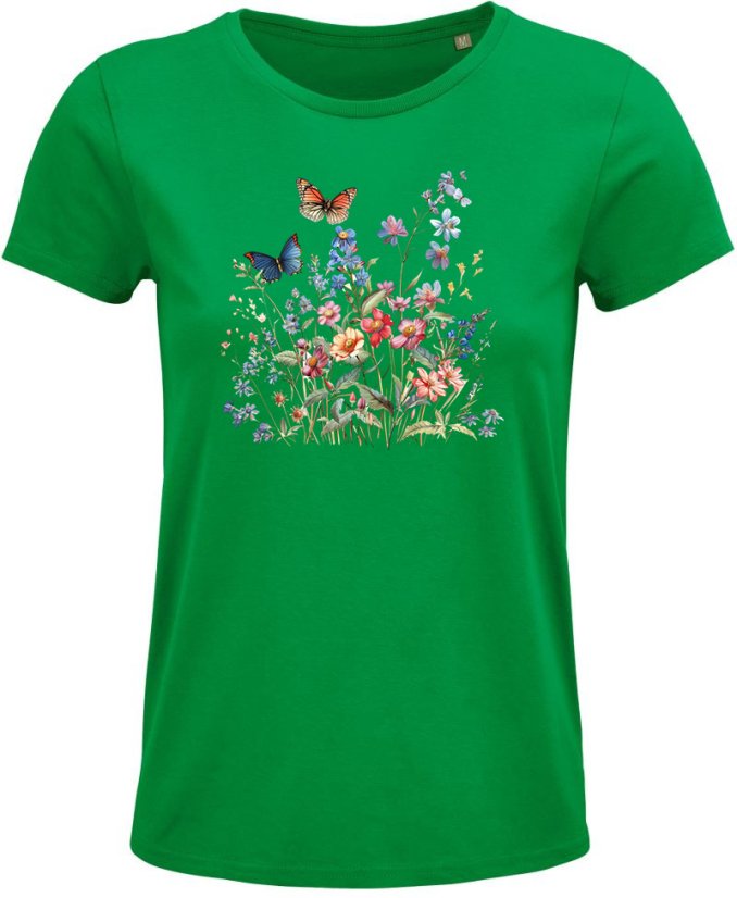Dámske Bio tričko Motýle a kvety