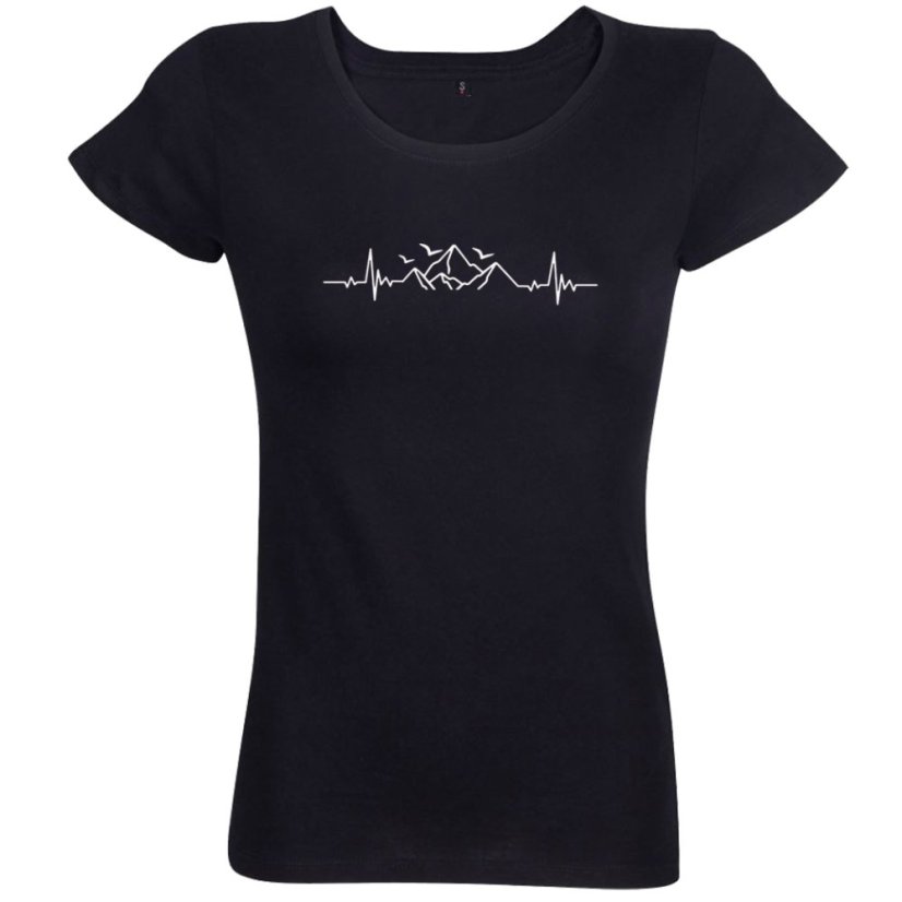 Dámske tričko EKG príroda