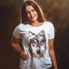 Dámske tričko hlava vlka