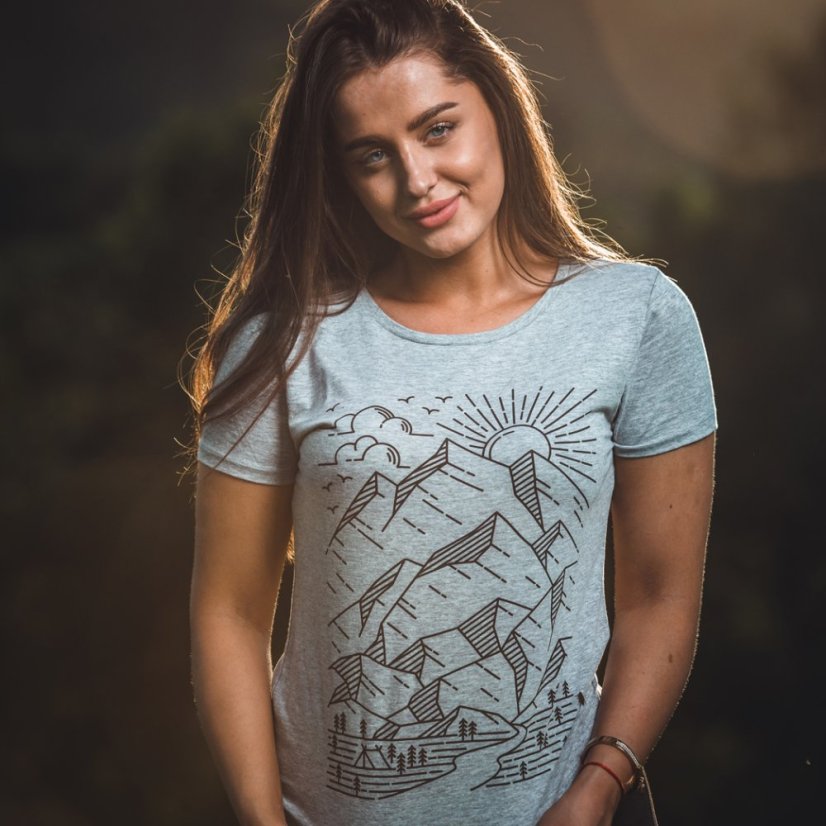 Dámske BIO tričko Skica hôr