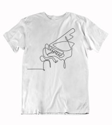 Pánske tričko klavirista