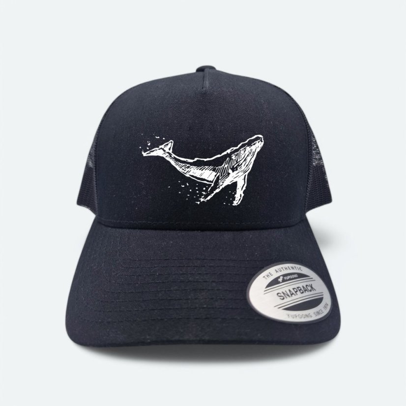 Šiltovka Veľryba, čierna