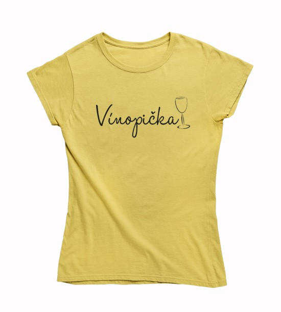 Dámske vtipné tričko Vínopička