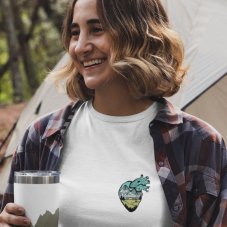 Dámske tričko srdce hôr