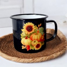 Smaltovaný hrnček Jeseň, 350ml