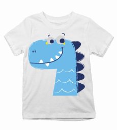 Detské tričko Modrý dinosaurus