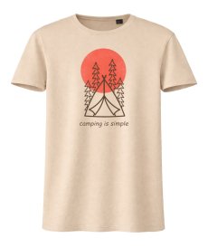 Tričko Camping is simple