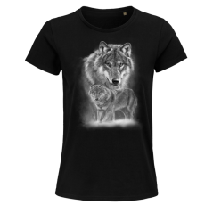 Dámske Bio tričko Vlci čierne
