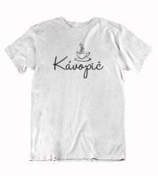 Pánske vtipné tričko kávopič