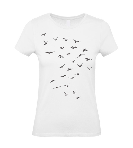 Dámske tričko Kŕdel vtákov