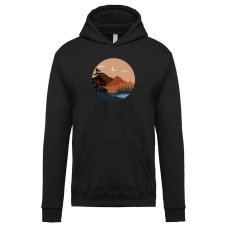 Pánska mikina s kapucňou Príroda v kruhu