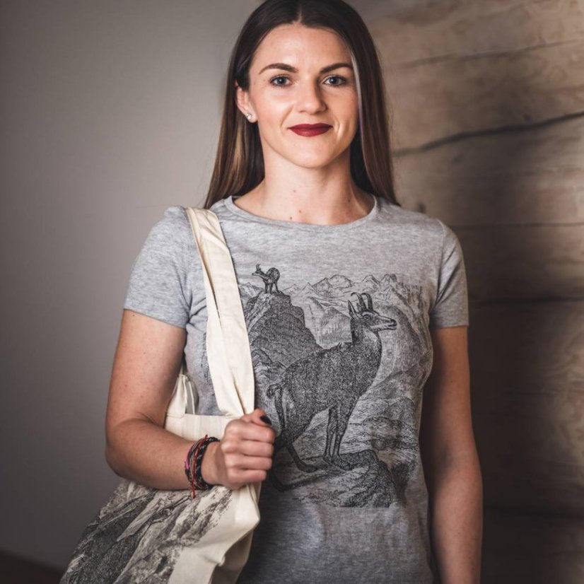 Dámske BIO tričko Kamzíky na horách