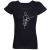 Dámske tričko Husle čierne