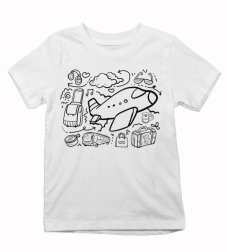 Detské tričko Maľovaný cestovateľ