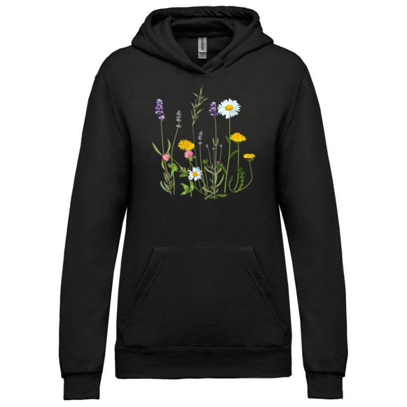 Dámská mikina s kapucí Pampeliška v přírodě