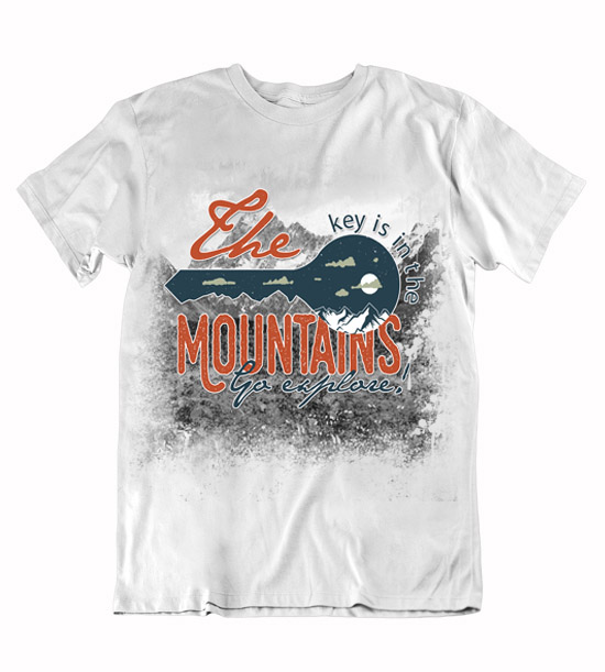 Pánske tričko kľúč do hôr