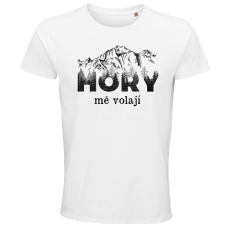 Pánské tričko Hory mě volají stromové písmo