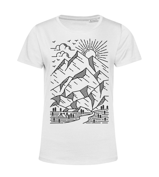 Dámske BIO tričko Skica hôr